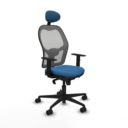 Office Chair with Headrest Jorquera Piqueras y Crespo 1D036N1 Light Bl