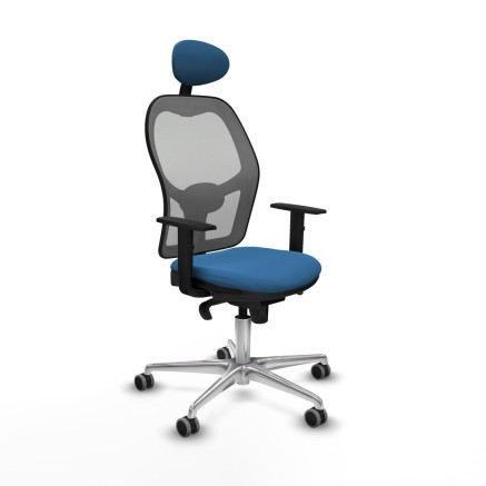 Office Chair with Headrest Jorquera Piqueras y Crespo 1D086G1 Light Bl