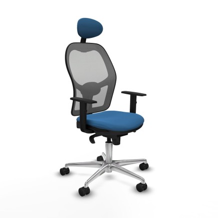 Sedia Ufficio con Poggiatesta Jorquera Piqueras y Crespo 1D086N1 Azzur