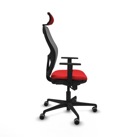 Office Chair with Headrest Jorquera Piqueras y Crespo 1D036G2 Red 2