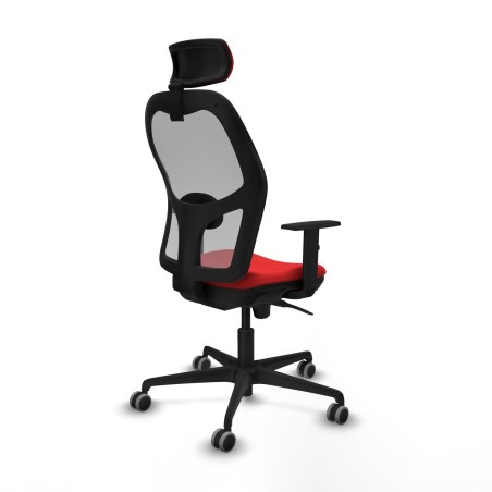 Sedia Ufficio con Poggiatesta Jorquera Piqueras y Crespo 1D036G2 Rosso