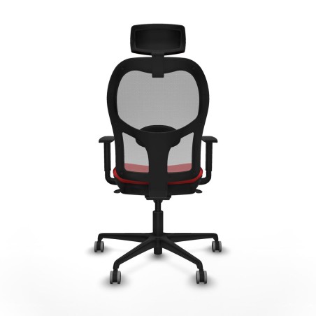 Sedia Ufficio con Poggiatesta Jorquera Piqueras y Crespo 1D036G2 Rosso