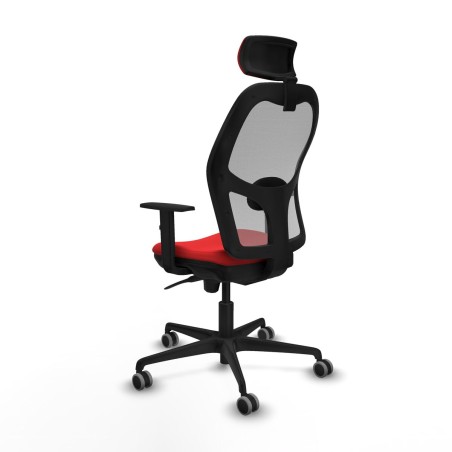 Sedia Ufficio con Poggiatesta Jorquera Piqueras y Crespo 1D036G2 Rosso