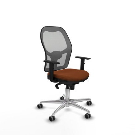 Chaise de Bureau Piqueras y Crespo 1D086G0 Marron Gris