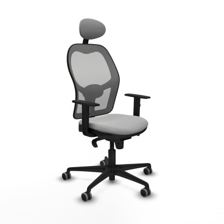Office Chair with Headrest Jorquera Piqueras y Crespo 1D036G1 Light gr