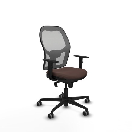 Chaise de Bureau Piqueras y Crespo 1D036G0 Gris Brun foncé