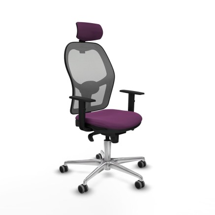Office Chair with Headrest Jorquera Piqueras y Crespo 1D086G2 Purple