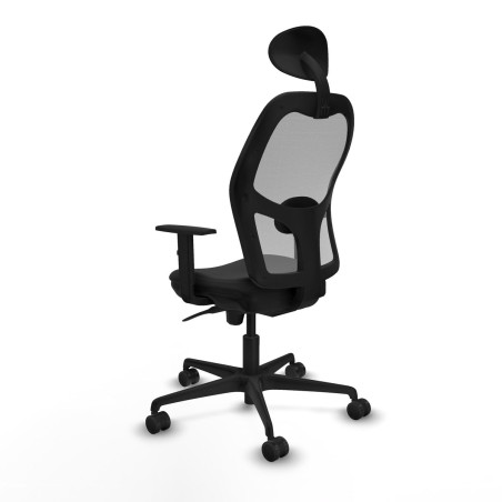 Office Chair with Headrest Jorquera Piqueras y Crespo 1D036N1 Black