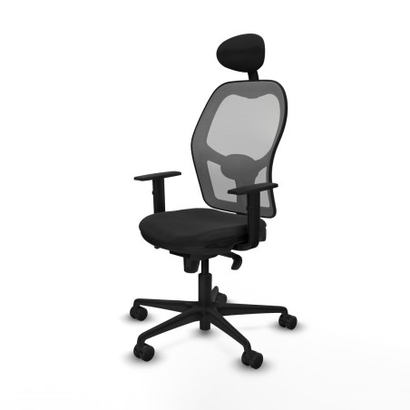 Sedia Ufficio con Poggiatesta Jorquera Piqueras y Crespo 1D036N1 Nero
