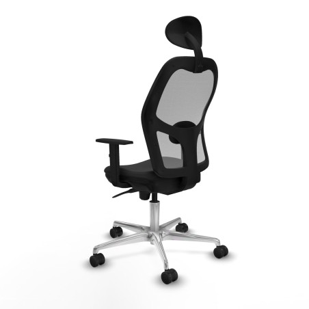 Bürostuhl mit Kopfstütze Jorquera Piqueras y Crespo 1D086N1 Schwarz