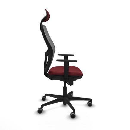 Office Chair with Headrest Jorquera Piqueras y Crespo 1D036G1 Maroon 2