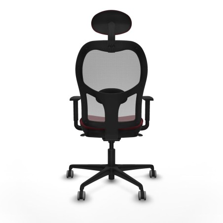 Sedia Ufficio con Poggiatesta Jorquera Piqueras y Crespo 1D036G1 Rosso