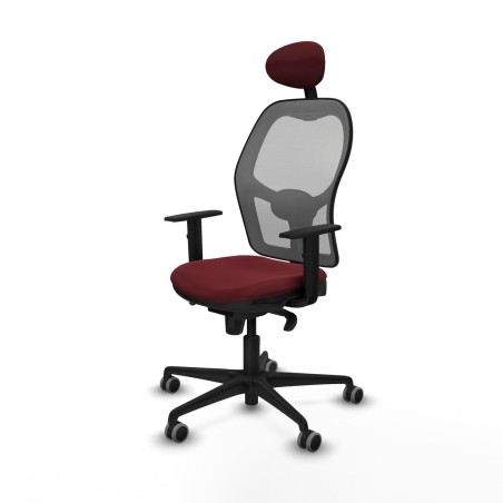 Sedia Ufficio con Poggiatesta Jorquera Piqueras y Crespo 1D036G1 Rosso