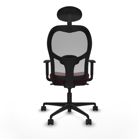 Sedia Ufficio con Poggiatesta Jorquera Piqueras y Crespo 1D036N1 Rosso