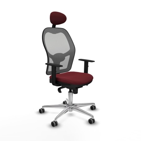 Office Chair with Headrest Jorquera Piqueras y Crespo 1D086G1 Maroon