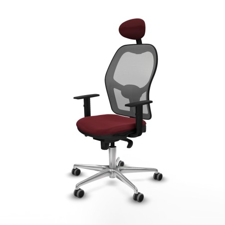 Office Chair with Headrest Jorquera Piqueras y Crespo 1D086G1 Maroon