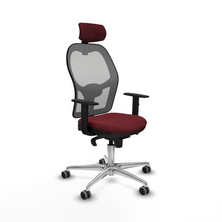 Sedia da Ufficio Piqueras y Crespo 1D086G2 Rosso Granato