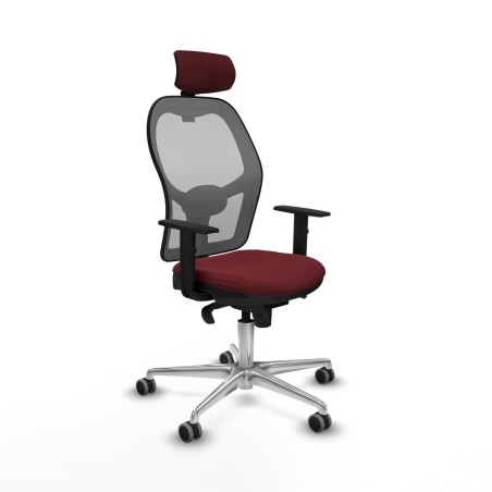 Sedia da Ufficio Piqueras y Crespo 1D086G2 Rosso Granato