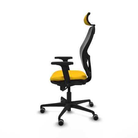 Office Chair with Headrest Jorquera Piqueras y Crespo 2D036G2 Yellow