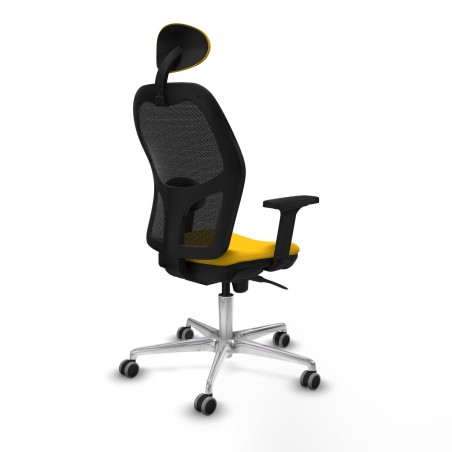 Sedia Ufficio con Poggiatesta Jorquera Piqueras y Crespo 2D086G1 Giall