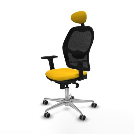 Sedia Ufficio con Poggiatesta Jorquera Piqueras y Crespo 2D086G1 Giall
