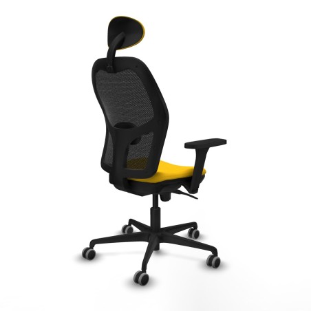 Office Chair with Headrest Jorquera Piqueras y Crespo 3D036G1 Yellow
