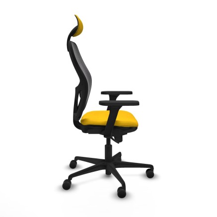 Office Chair with Headrest Jorquera Piqueras y Crespo 3D036N1 Yellow 2