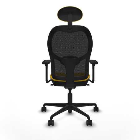 Office Chair with Headrest Jorquera Piqueras y Crespo 3D036N1 Yellow
