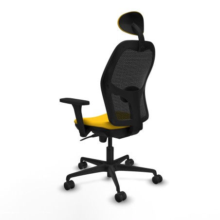 Office Chair with Headrest Jorquera Piqueras y Crespo 3D036N1 Yellow