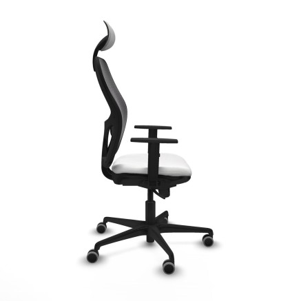Sedia Ufficio con Poggiatesta Jorquera Piqueras y Crespo 1D036G1 Bianc 2
