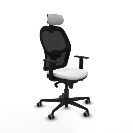 Chaise de Bureau avec Appui-tête Piqueras y Crespo 1D036G2 Blanc