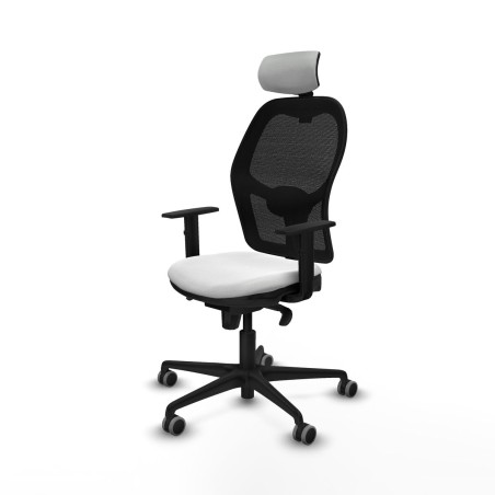 Chaise de Bureau avec Appui-tête Piqueras y Crespo 1D036G2 Blanc