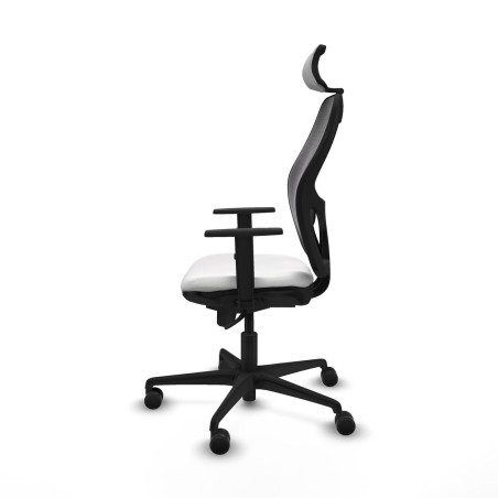 Sedia Ufficio con Poggiatesta Piqueras y Crespo 1D036N2 Bianco