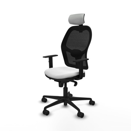 Sedia Ufficio con Poggiatesta Piqueras y Crespo 1D036N2 Bianco