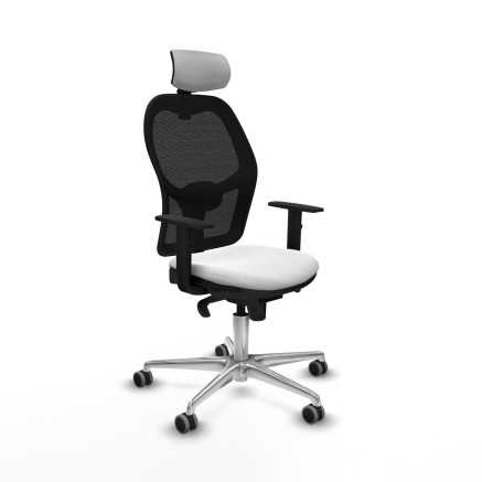 Chaise de Bureau avec Appui-tête Piqueras y Crespo 1D086G2 Blanc