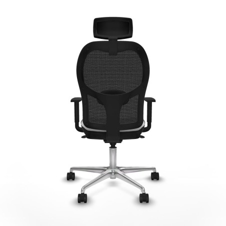 Sedia Ufficio con Poggiatesta Piqueras y Crespo 1D086N2 Bianco