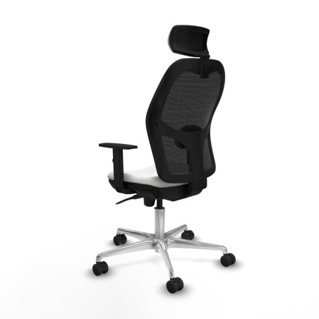 Sedia Ufficio con Poggiatesta Piqueras y Crespo 1D086N2 Bianco
