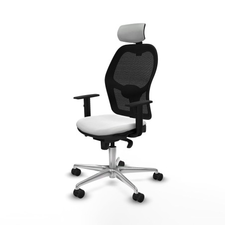 Sedia Ufficio con Poggiatesta Piqueras y Crespo 1D086N2 Bianco