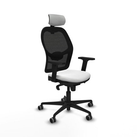 Chaise de Bureau avec Appui-tête Piqueras y Crespo 2D036G2 Blanc