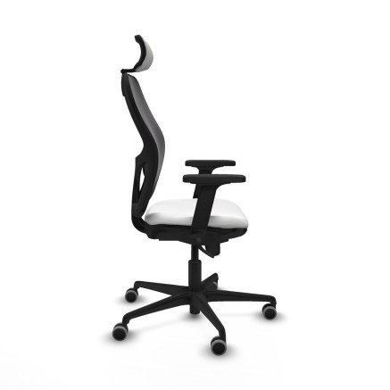 Sedia Ufficio con Poggiatesta Piqueras y Crespo 2D036G2 Bianco 2