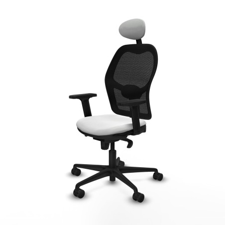Sedia Ufficio con Poggiatesta Piqueras y Crespo 2D036N1 Bianco