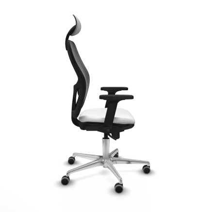 Sedia Ufficio con Poggiatesta Piqueras y Crespo 2D086G1 Bianco 2
