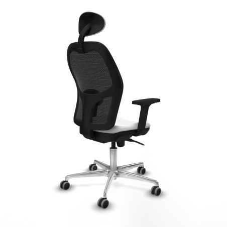Sedia Ufficio con Poggiatesta Piqueras y Crespo 2D086G1 Bianco