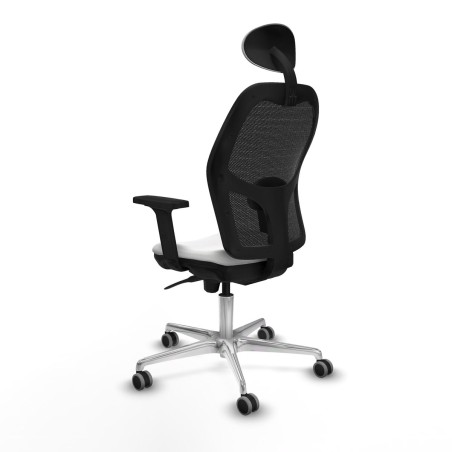 Sedia Ufficio con Poggiatesta Piqueras y Crespo 2D086G1 Bianco