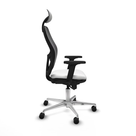 Chaise de Bureau avec Appui-tête Piqueras y Crespo 2D086N1 Blanc