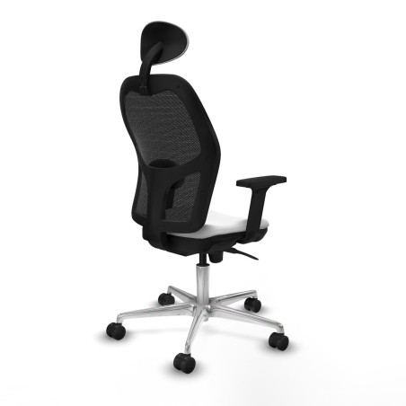 Chaise de Bureau avec Appui-tête Piqueras y Crespo 2D086N1 Blanc