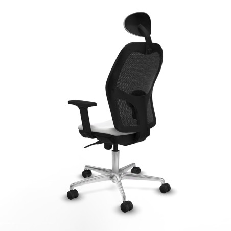 Chaise de Bureau avec Appui-tête Piqueras y Crespo 2D086N1 Blanc