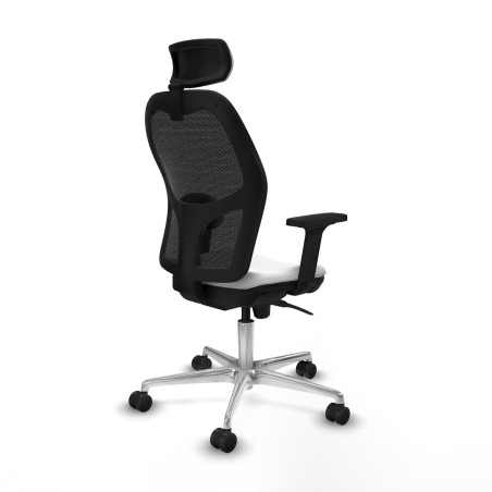Chaise de Bureau avec Appui-tête Piqueras y Crespo 2D086N2 Blanc