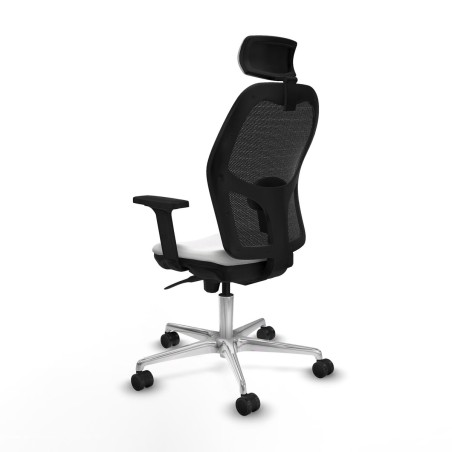 Chaise de Bureau avec Appui-tête Piqueras y Crespo 2D086N2 Blanc