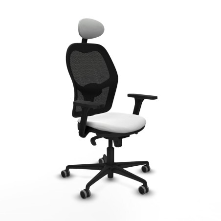 Chaise de Bureau avec Appui-tête Piqueras y Crespo 3D036G1 Blanc